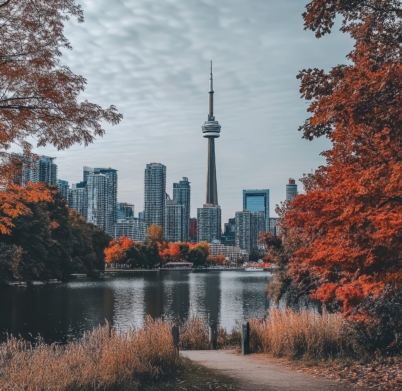 toronto-city-skyline-autumn-ontario-canada-beautiful-fall-colors